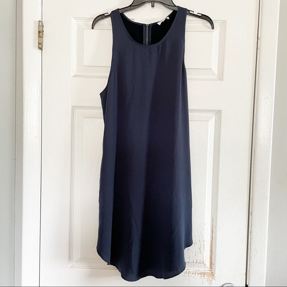 Wilfred Aritzia Sebatier Silk Trim Tank Dress